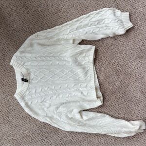 H&M Cream Cable Knit Sweater